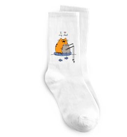 Шкарпетки I LOVE MY DAD рибалка