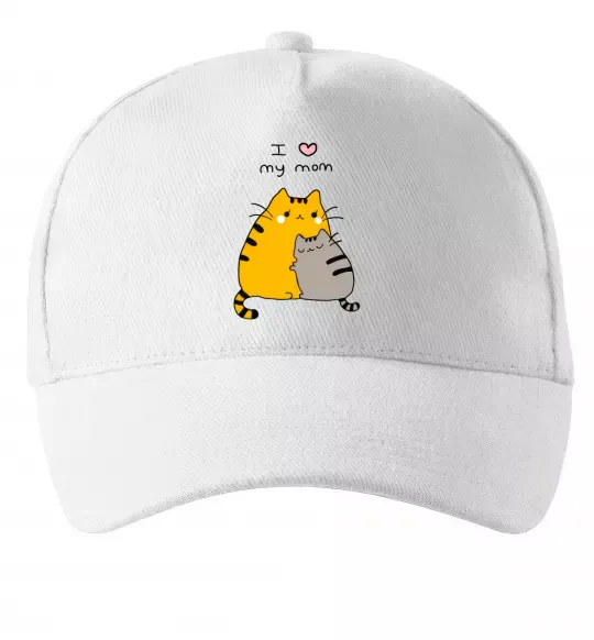 Кепка I love my mum Белый фото