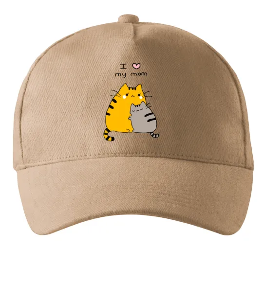 Кепка I love my mum Пісочний фото