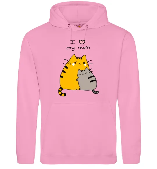 Женская толстовка (худи) I love my mum Розовый фото