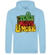 Жіноча толстовка (худі) Peace love music multicolour Блакитний фото