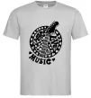 Чоловіча футболка Peace love music guitar Сірий Чоловіча футболка Peace love music guitar Сірий фото