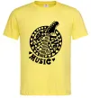 Чоловіча футболка Peace love music guitar Лимонний Чоловіча футболка Peace love music guitar Лимонний фото