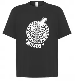 Футболка Оверсайз Гітара Белый фото