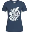 Жіноча футболка Peace love music guitar Темно-синій Жіноча футболка Peace love music guitar Темно-синій фото