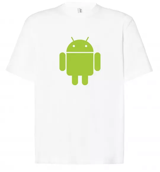 Футболка Оверсайз ANDROID Белый фото