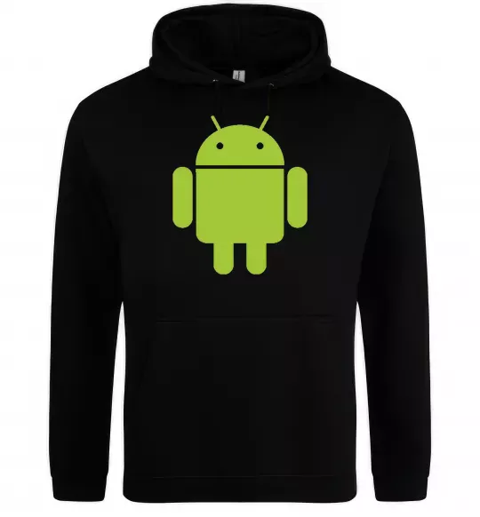 Чоловіча толстовка (худі) ANDROID Чорний фото