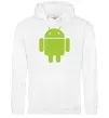 Чоловіча толстовка (худі) ANDROID Білий фото