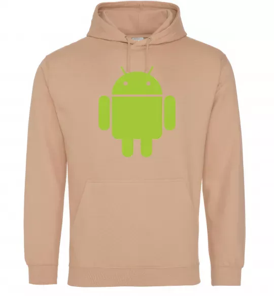 Чоловіча толстовка (худі) ANDROID Пісочний фото
