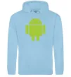 Чоловіча толстовка (худі) ANDROID Блакитний фото