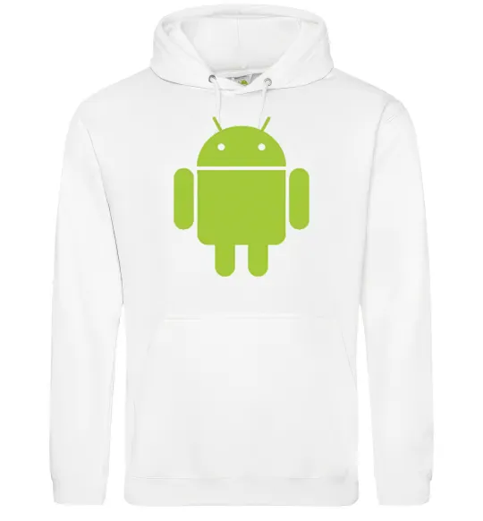 Жіноча толстовка (худі) ANDROID Білий фото
