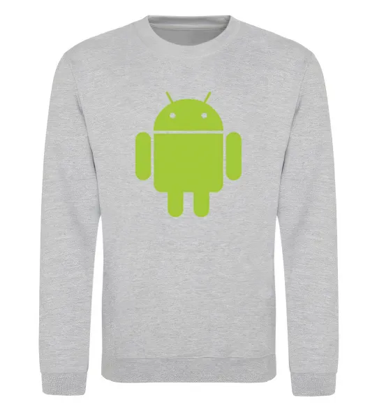 Свитшот ANDROID Серый меланж фото
