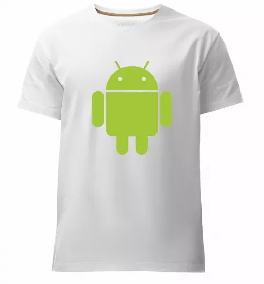 Мужская премиум футболка ANDROID Белый фото