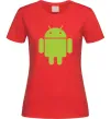 Женская футболка ANDROID Красный Женская футболка ANDROID Красный фото