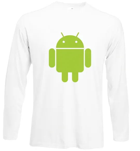 Лонгслів ANDROID Білий фото