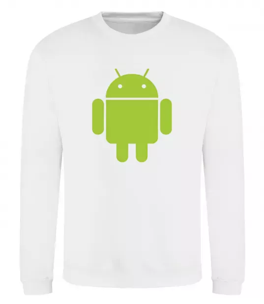 Світшот ANDROID Білий фото