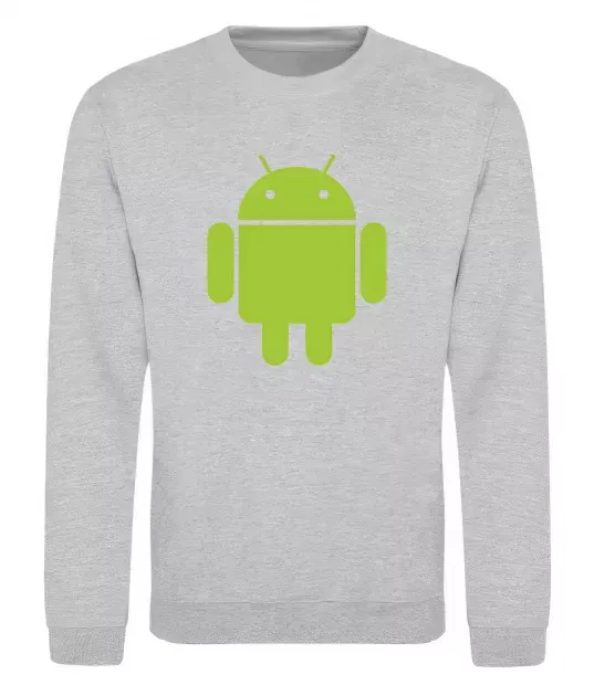 Світшот ANDROID Сірий меланж фото