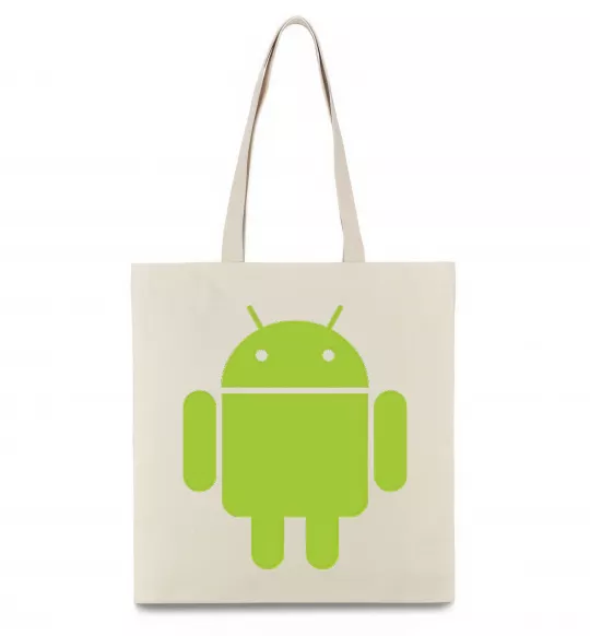 Эко-сумка ANDROID Бежевый фото