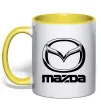 Чашка с цветной ручкой MAZDA Лимонный фото