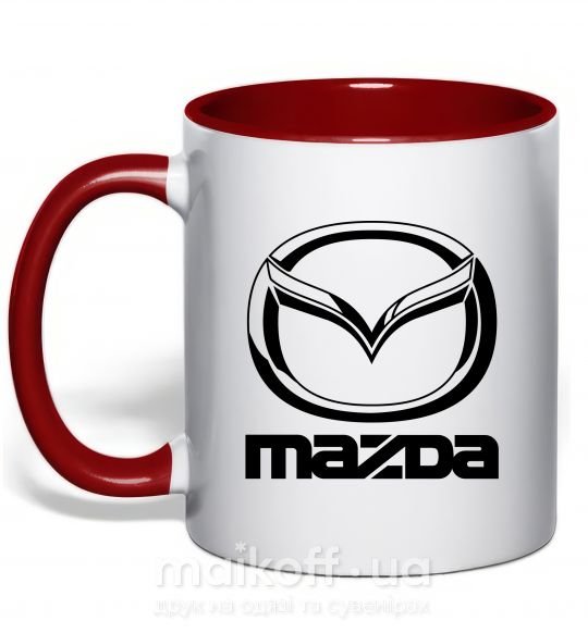 Чашка с цветной ручкой MAZDA Красный фото