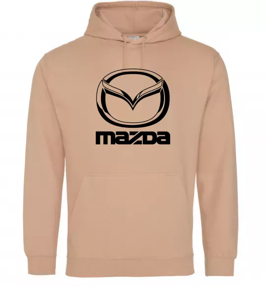 Мужская толстовка (худи) MAZDA Песочный фото