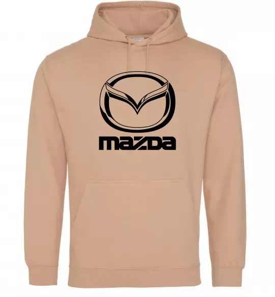 Женская толстовка (худи) MAZDA Песочный фото