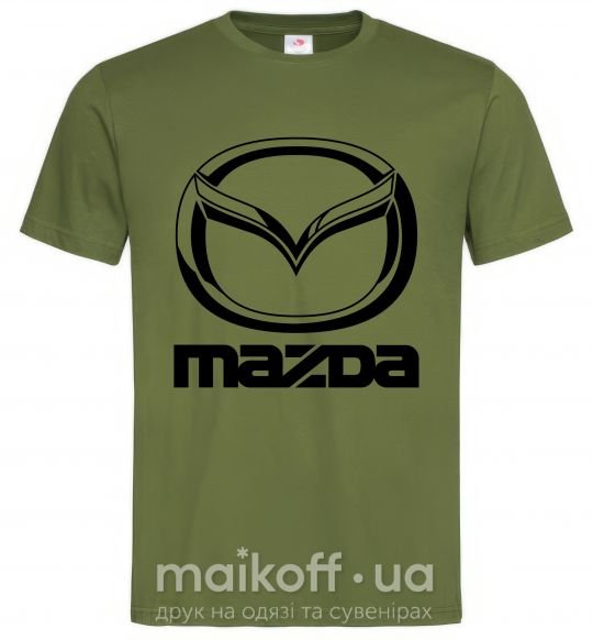 Чоловіча футболка MAZDA Оливковий фото