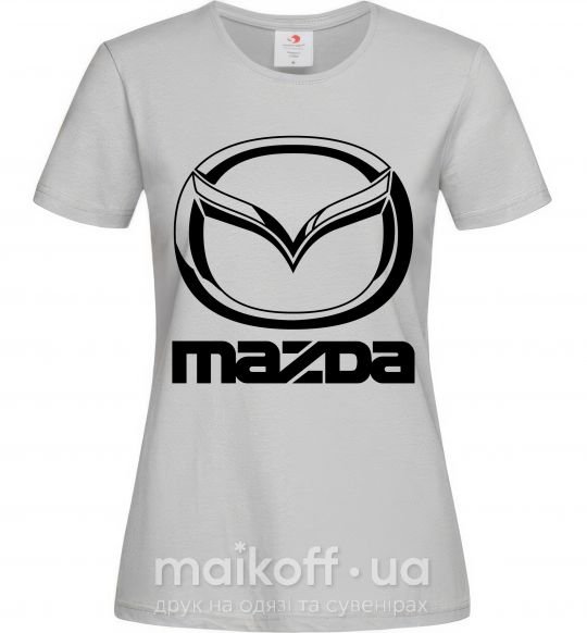 Жіноча футболка MAZDA Сірий фото