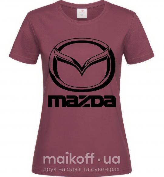 Жіноча футболка MAZDA Бордовий фото