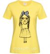 Женская футболка SHY GIRL Лимонный фото