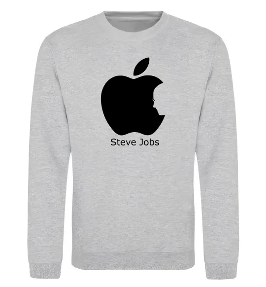 Світшот STEVE JOBS Сірий меланж фото
