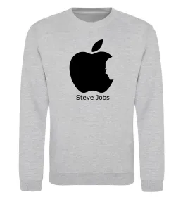 Світшот STEVE JOBS Сірий меланж фото