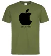 Мужская футболка STEVE JOBS Оливковый фото