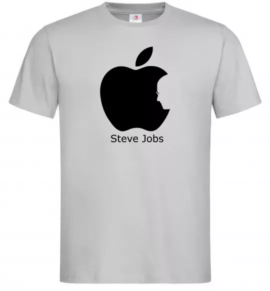 Мужская футболка STEVE JOBS Серый фото
