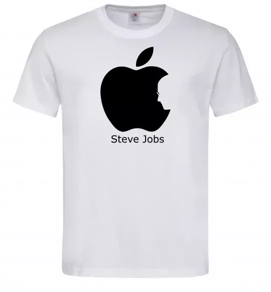 Мужская футболка STEVE JOBS Белый фото
