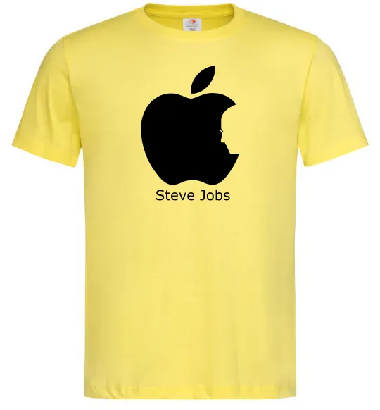 Мужская футболка STEVE JOBS Лимонный фото