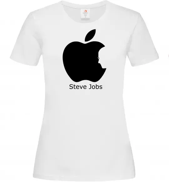 Женская футболка STEVE JOBS Белый фото