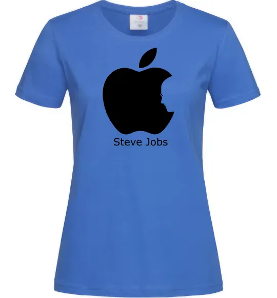 Женская футболка STEVE JOBS Ярко-синий фото