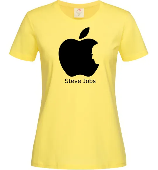Женская футболка STEVE JOBS Лимонный фото