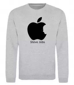 Свитшот STEVE JOBS Серый меланж фото