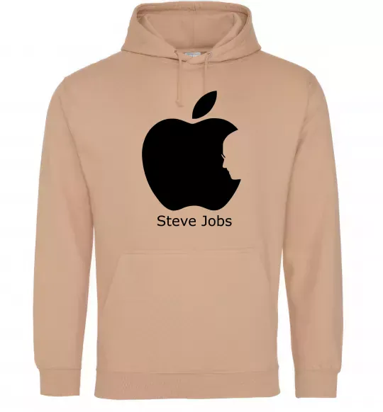 Чоловіча толстовка (худі) STEVE JOBS Пісочний фото