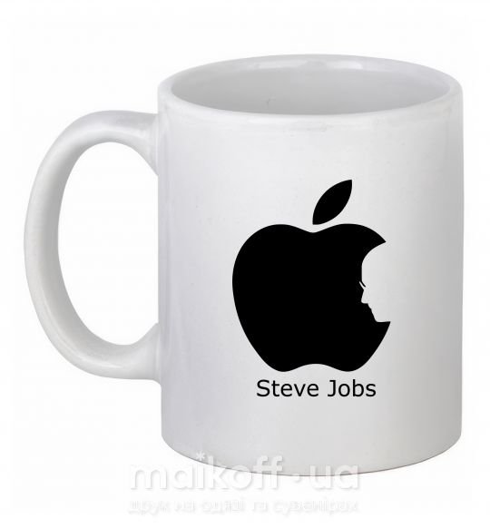 Чашка керамічна STEVE JOBS Білий фото