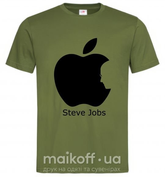 Мужская футболка STEVE JOBS Оливковый фото