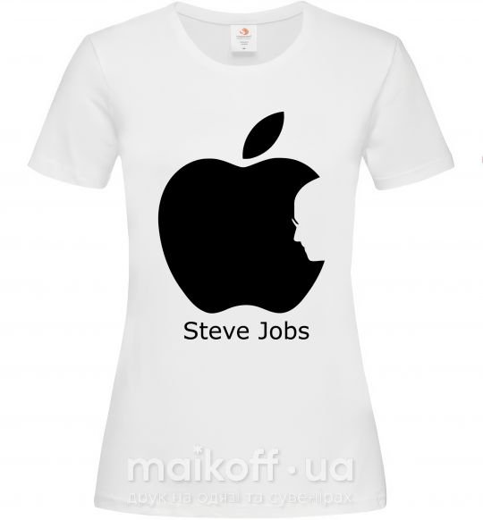 Женская футболка STEVE JOBS Белый фото
