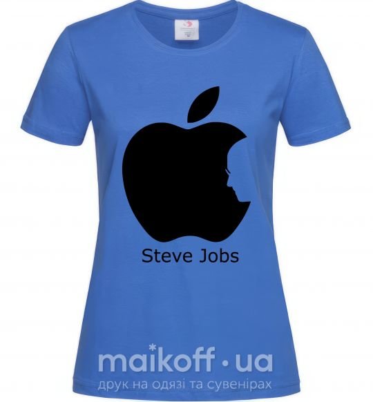 Жіноча футболка STEVE JOBS Яскраво-синій фото