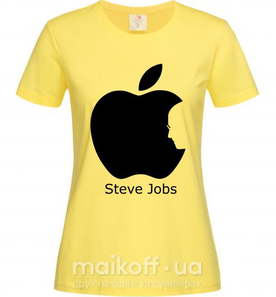 Женская футболка STEVE JOBS Лимонный фото
