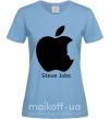 Жіноча футболка STEVE JOBS Блакитний фото