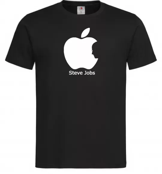 Мужская футболка STEVE JOBS Черный фото