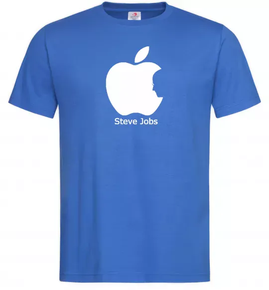 Мужская футболка STEVE JOBS Ярко-синий фото
