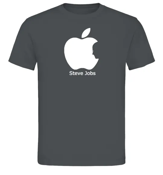 Мужская футболка STEVE JOBS Графит фото